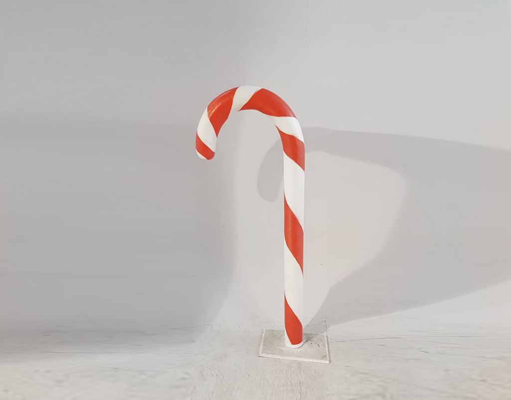 Foto Oversize Decorational Candy Cane Red N