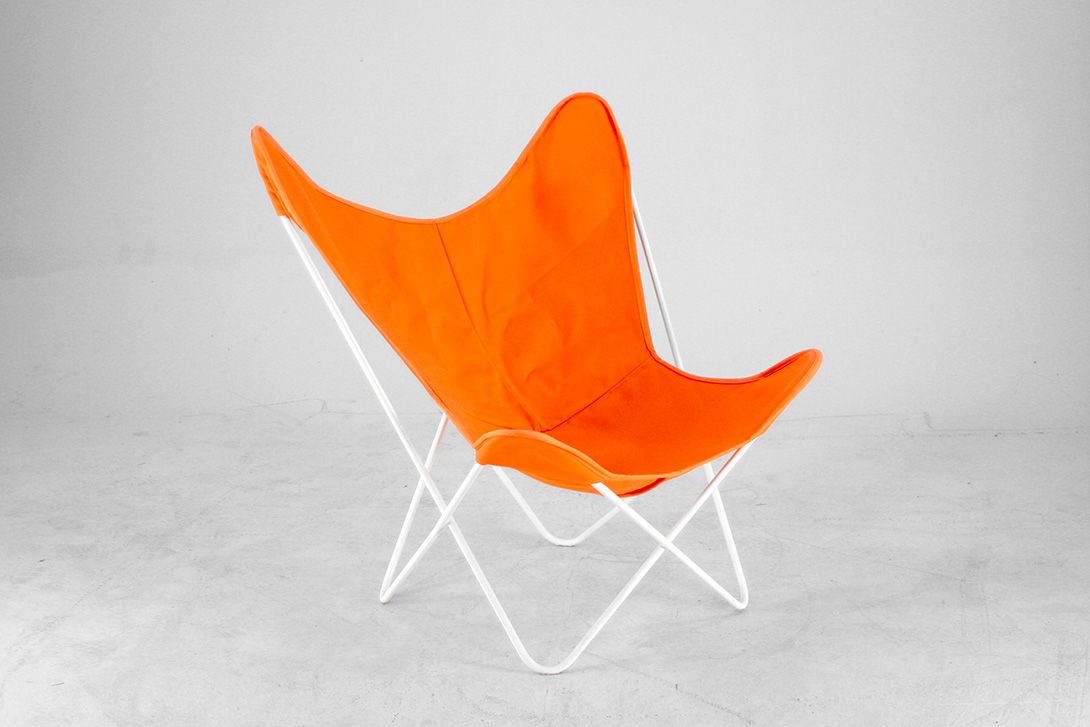 Foto Bright Orange Relaxing Butterfly Chair h90x80x80