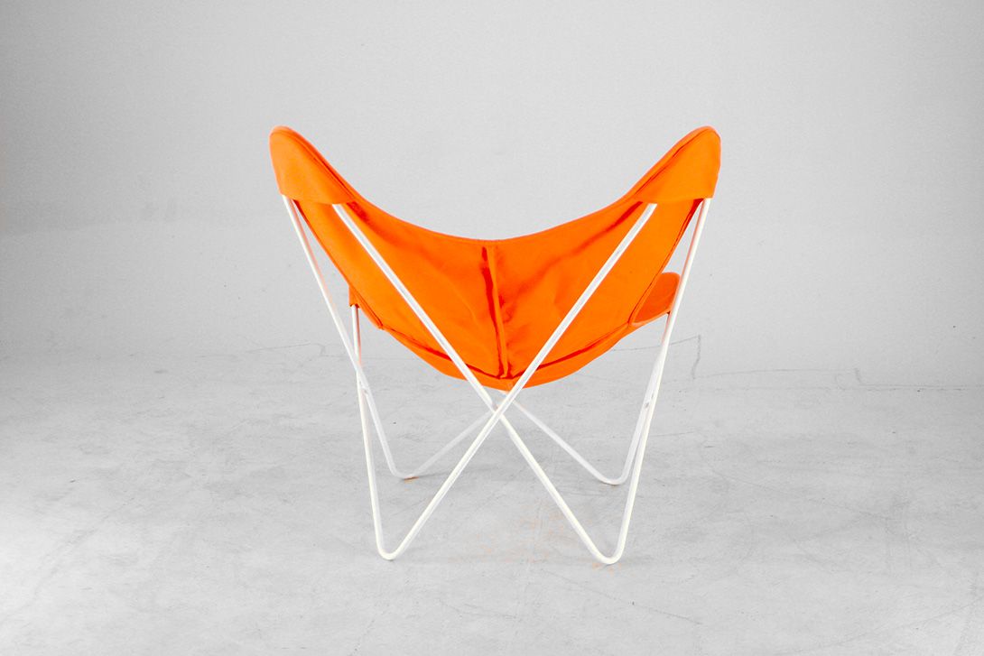 Foto Bright Orange Relaxing Butterfly Chair h90x80x80
