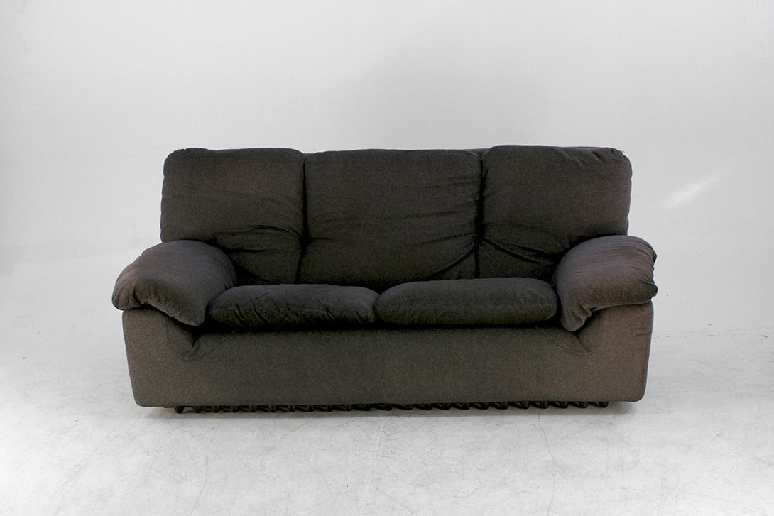 Foto Faded Black Three Seater Sofa h80x180x90