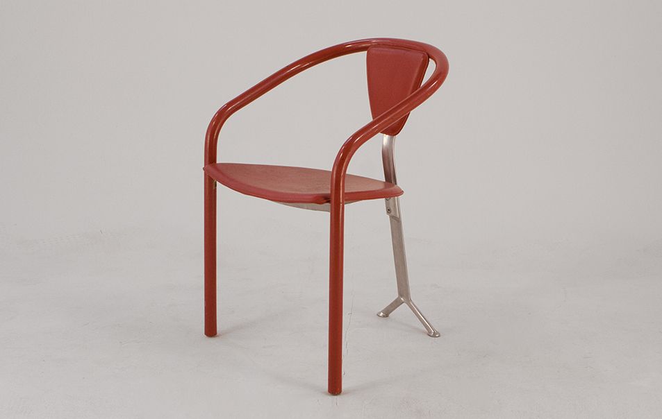 Foto Red Memphis Chair Italy 1982