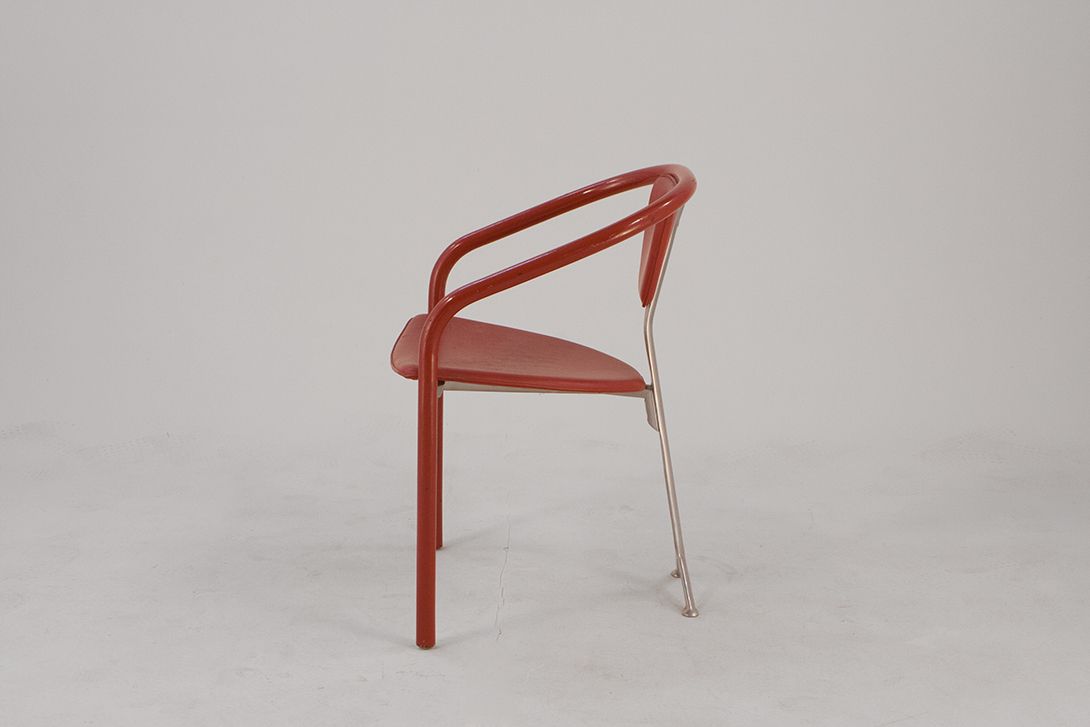 Foto Red Memphis Chair Italy 1982