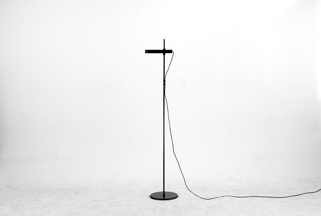 Foto Minimalist Adjustable Black Floor Lamp h184 C1+