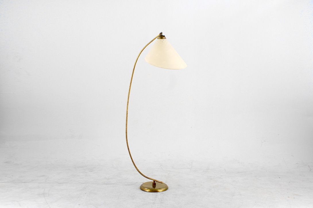 Foto Crescent Golden Floor Lamp h170