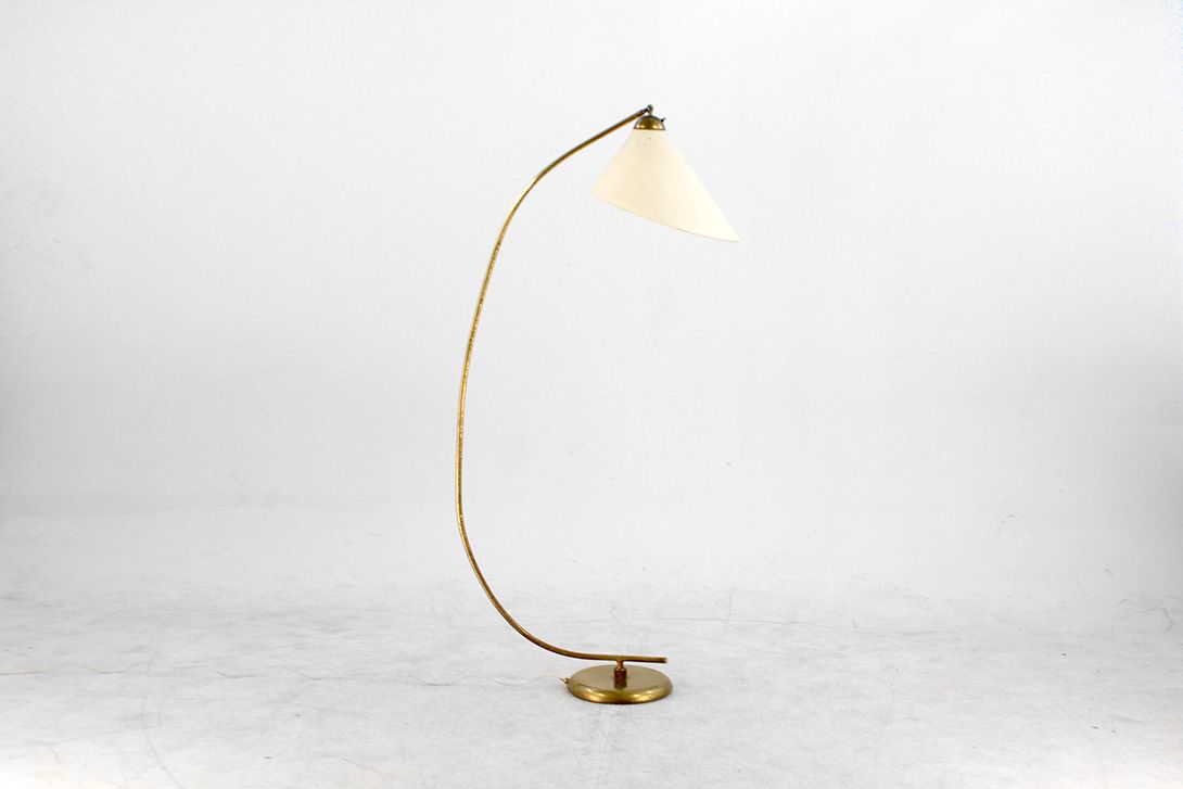 Foto Crescent Golden Floor Lamp h170