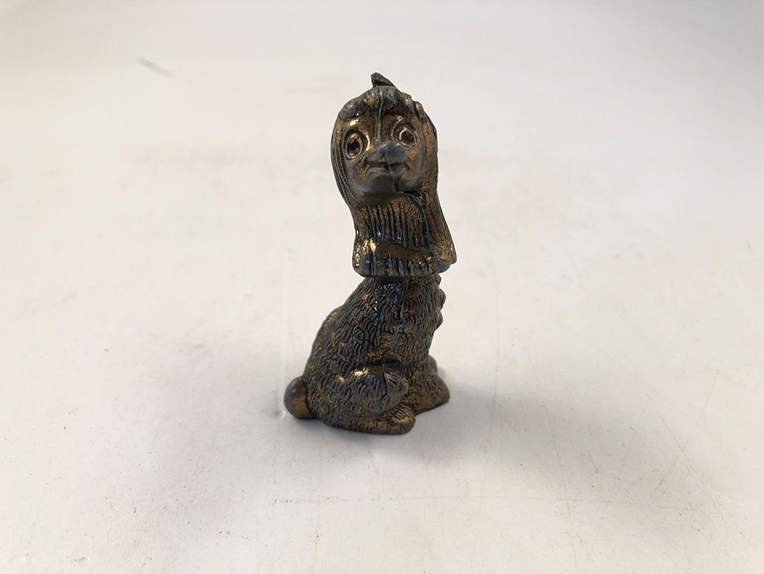 Foto Lapdog Figurine Metal h8x5x4cm