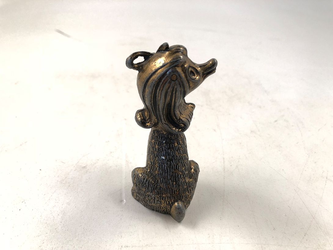 Foto Lapdog Figurine Metal h8x5x4cm