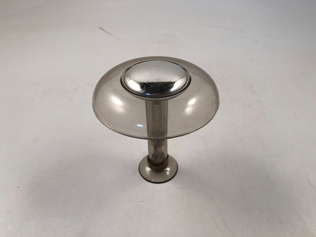 Foto Round Plastic Wardrobe Hook 1970 with Silver Dot 12x10cm