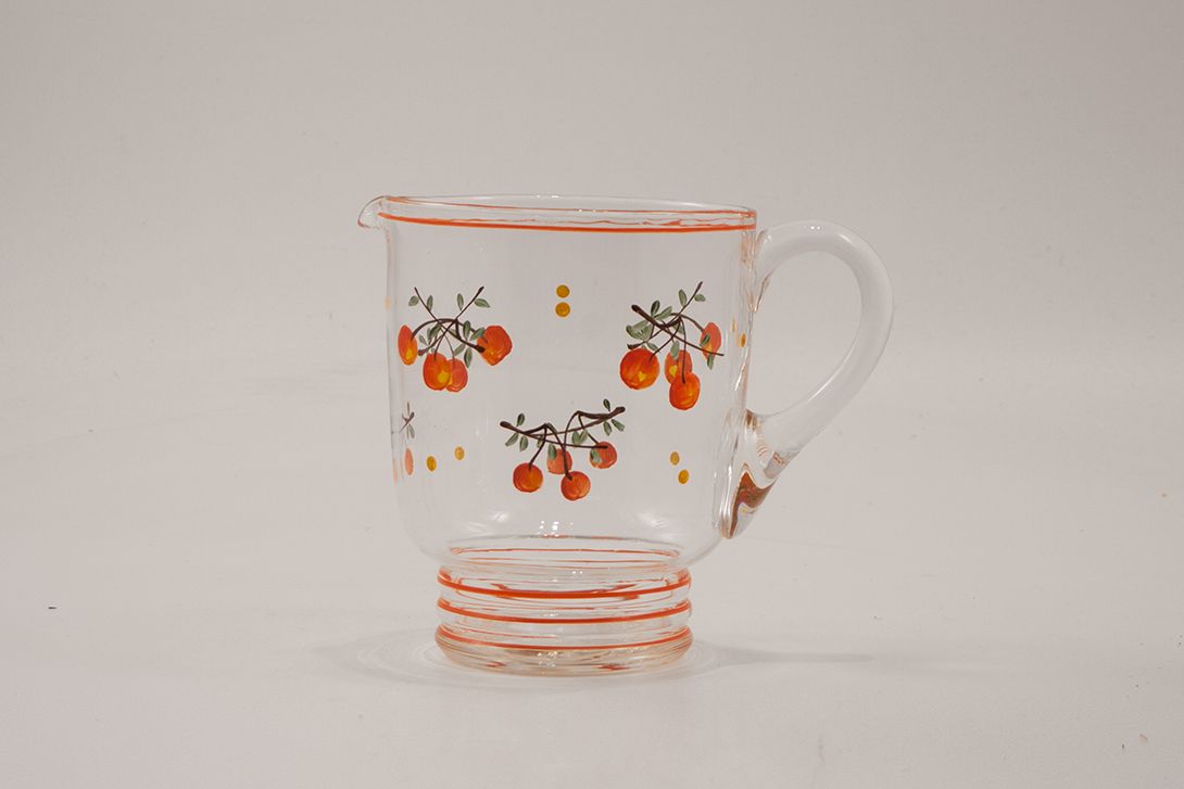 Foto Glass Pitcher With Floral Design