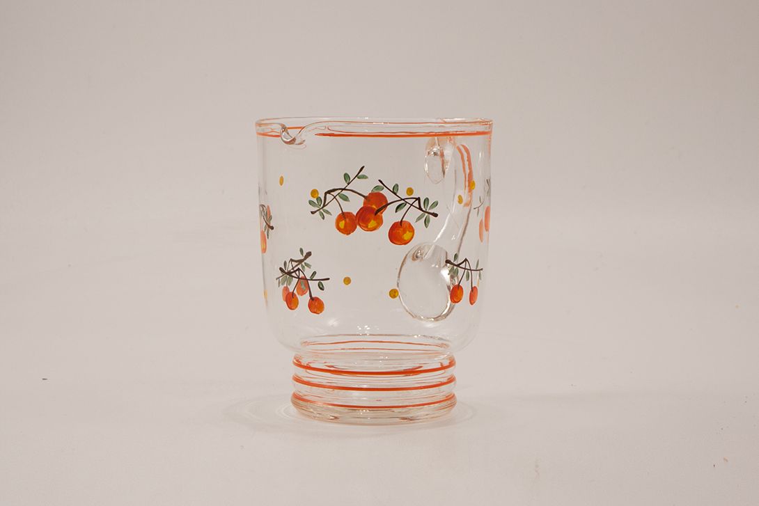 Foto Glass Pitcher With Floral Design