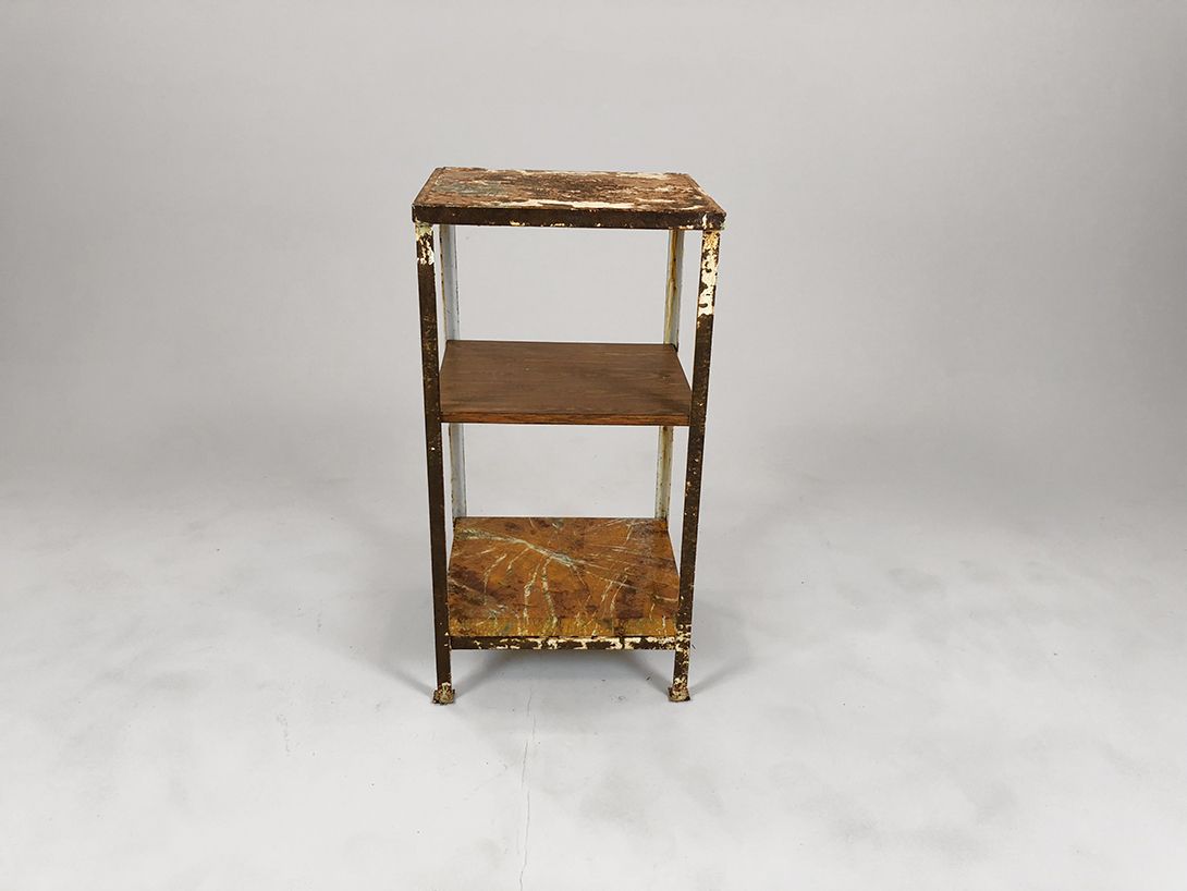 Foto Rusty Metal Shelf h86x45x38