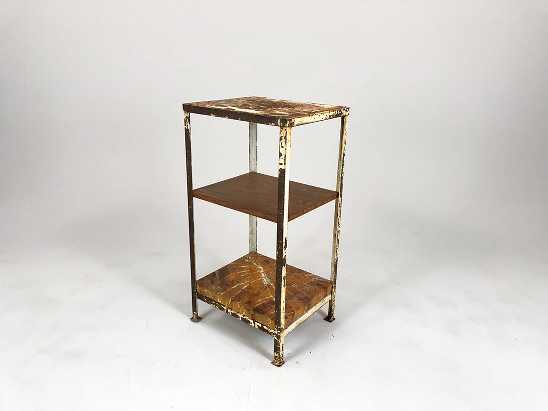 Foto Rusty Metal Shelf h86x45x38