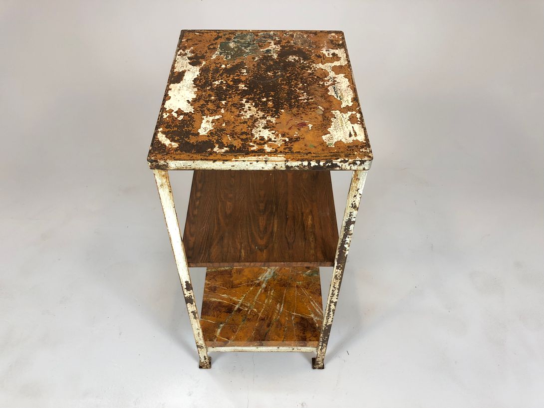 Foto Rusty Metal Shelf h86x45x38
