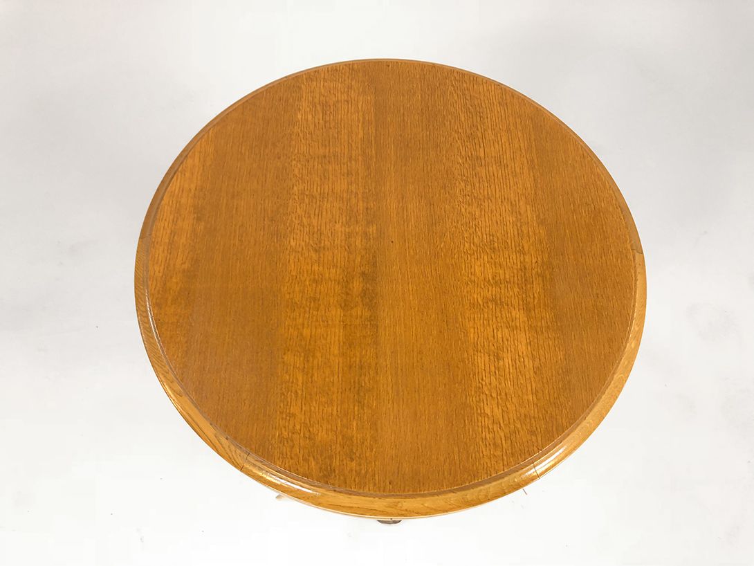 Foto Round Wooden Side Table with Antler Legs h64x60