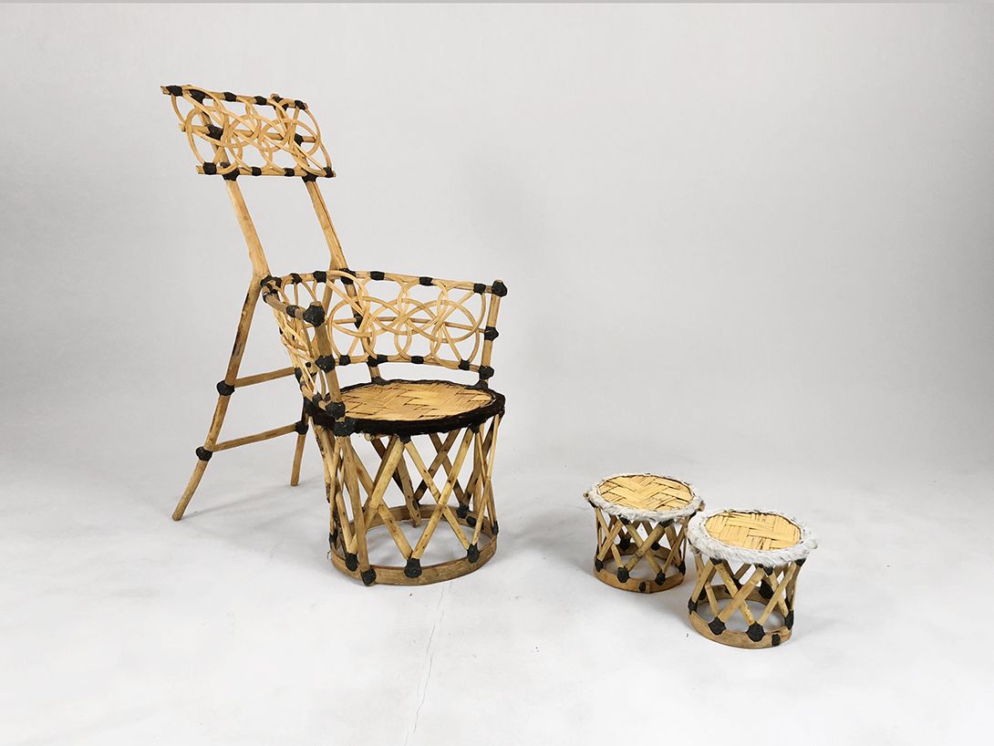Foto Bamboo Chair Lower Seating Surface