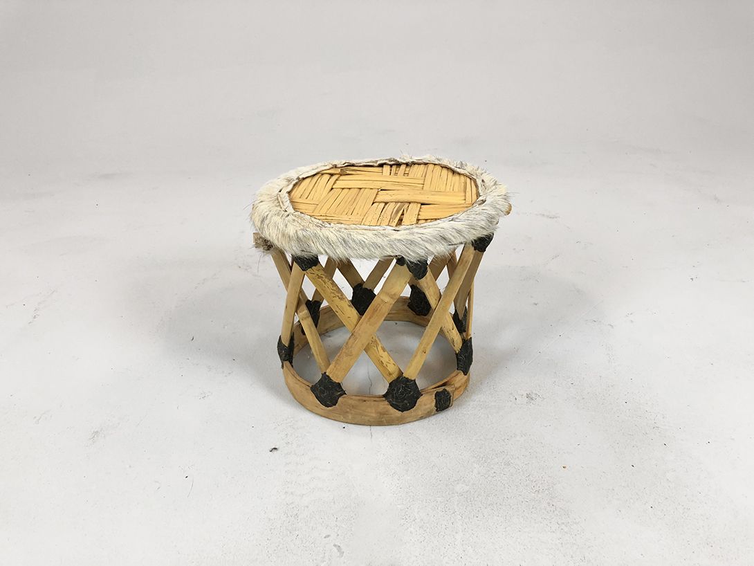 Foto Round Bamboo Stool
