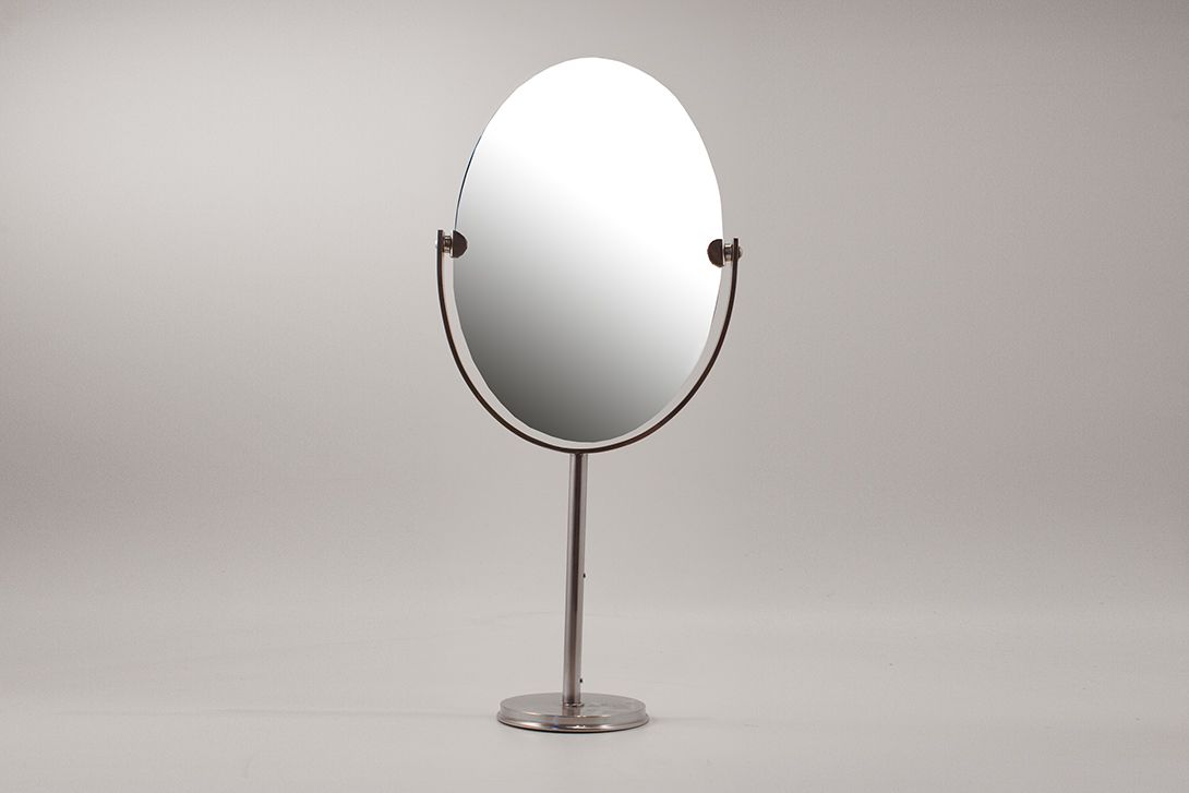 Foto Tall Simple Chrome Make-Up Mirror h75