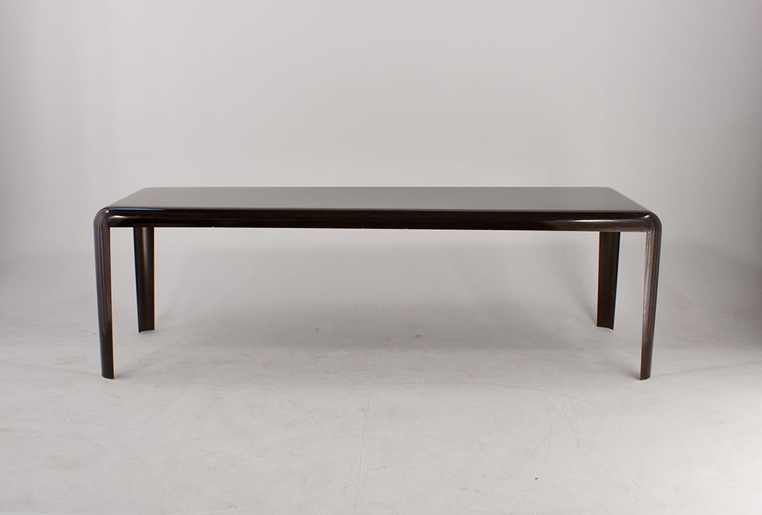 Foto Long Black Metal Table One Piece Italy 2010 h70x240x90