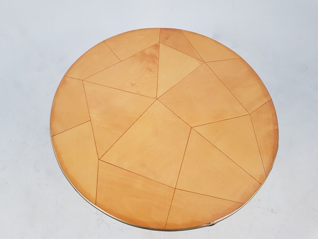 Foto Art Deco Wooden Mosaic Side Table Germany 1929 h60x90