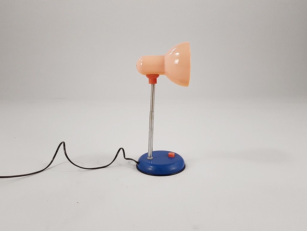 Foto Metal Children Desk Lamp Memphis Italy 1982 h38 RC2