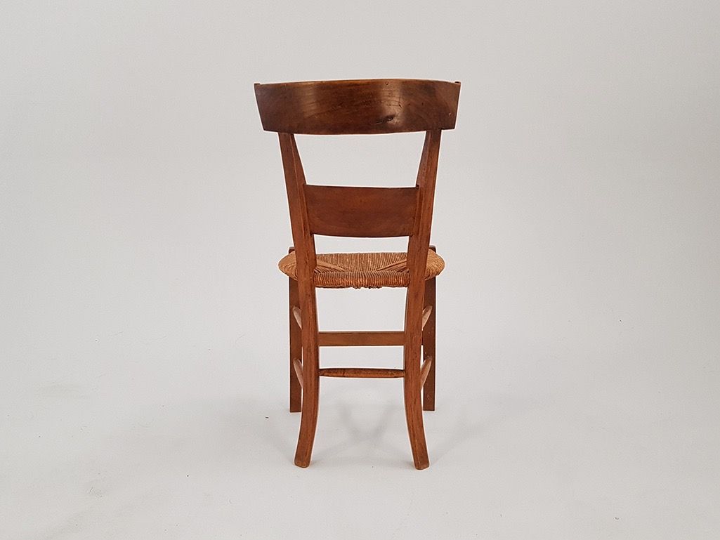 Foto Wooden Chair with Sisal Seat Provence 1960