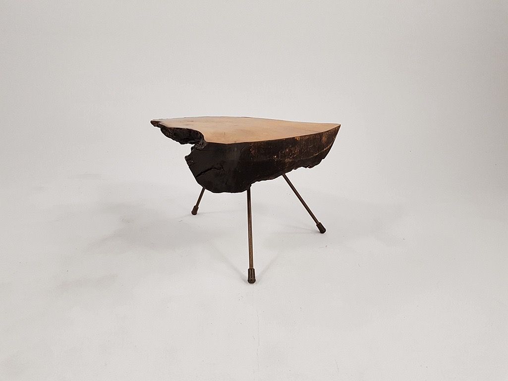 Foto Auböck Lite Wooden Side Table Berlin 1975 h41x62x72