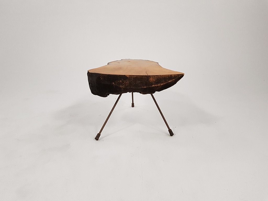 Foto Auböck Lite Wooden Side Table Berlin 1975 h41x62x72