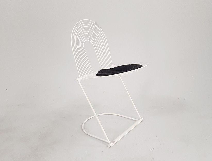 Foto White Memphis Metal Chair