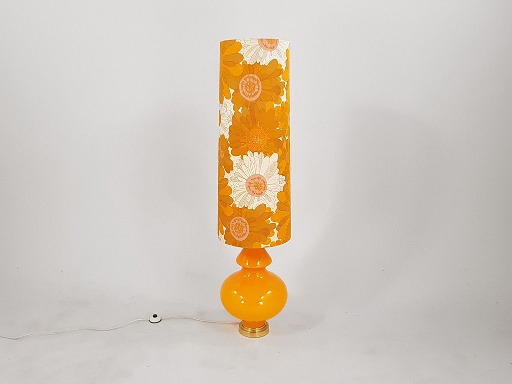 Foto Orange Floor Lamp Germany 1974 h145 //