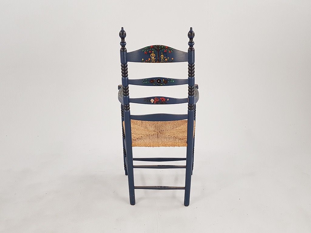 Foto Blue Wooden Chair Worpswede 1910 h110x60x46