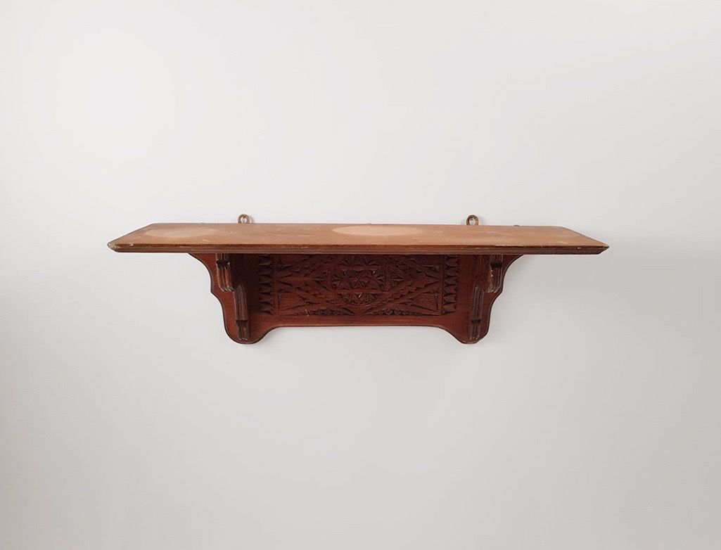 Foto Art Deco Jewish Wall Shelf 1880 h17x50x14