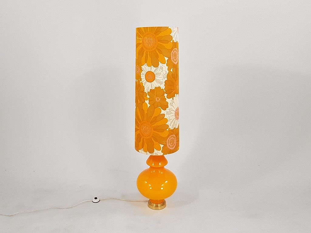Foto Orange Floor Lamp Germany 1974 h145 //