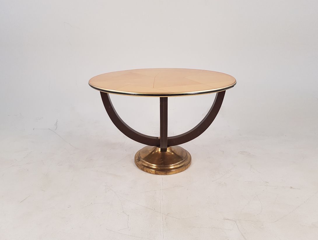 Foto Art Deco Wooden Mosaic Side Table Germany 1929 h60x90