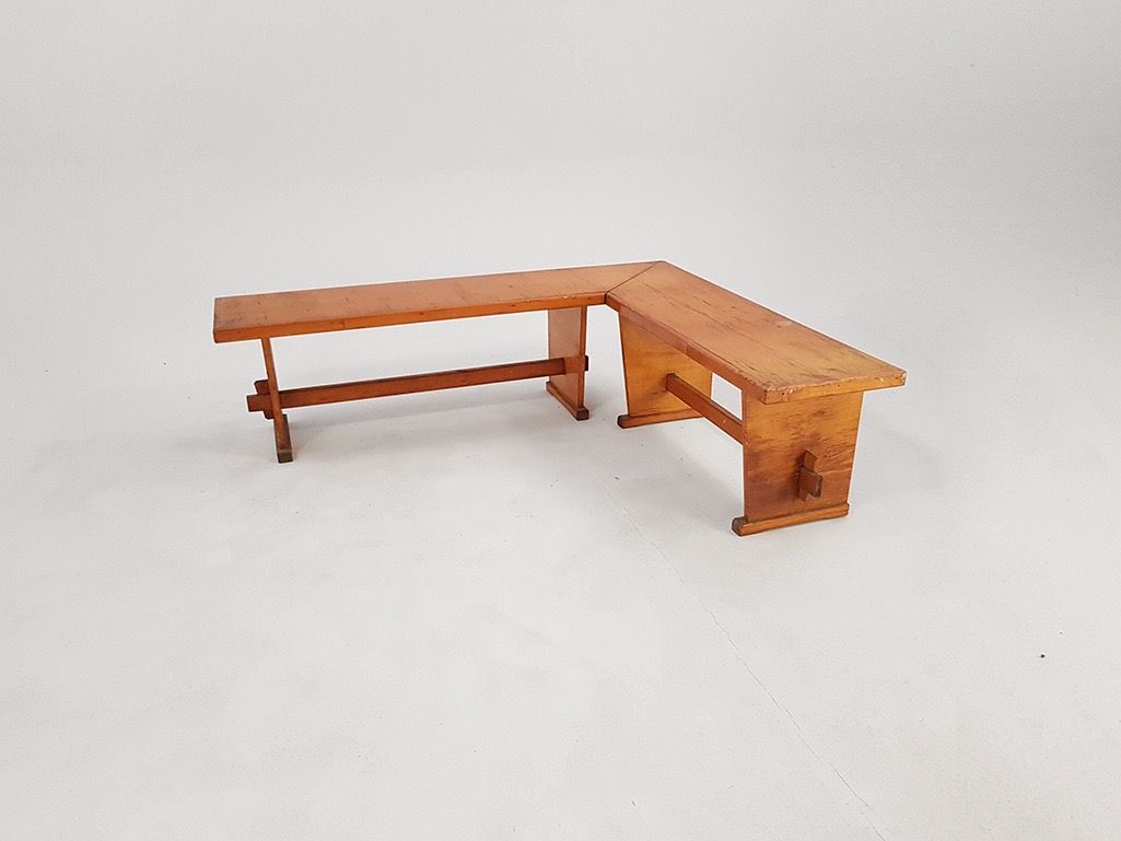 Foto Wooden Bench h40x120x140