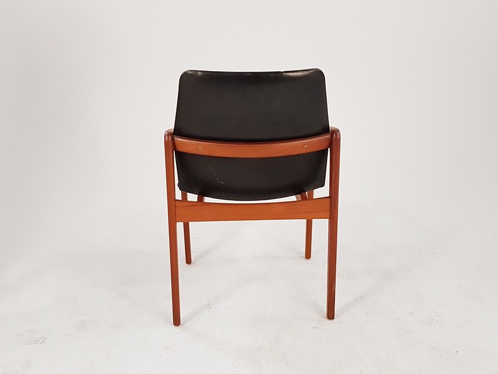 Foto Arm Chair Leather by Kai Kristiansen for Korup Stolefabrik 1960