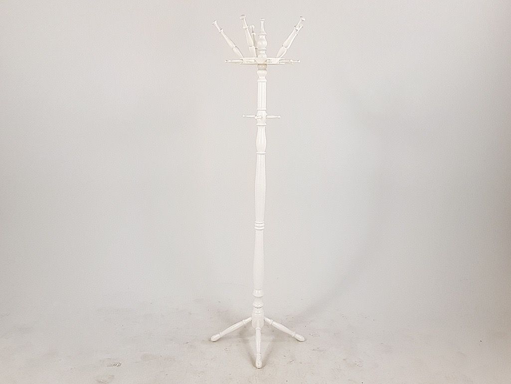 Foto White Wooden Coat Stand Spreewald 1930 h184x60