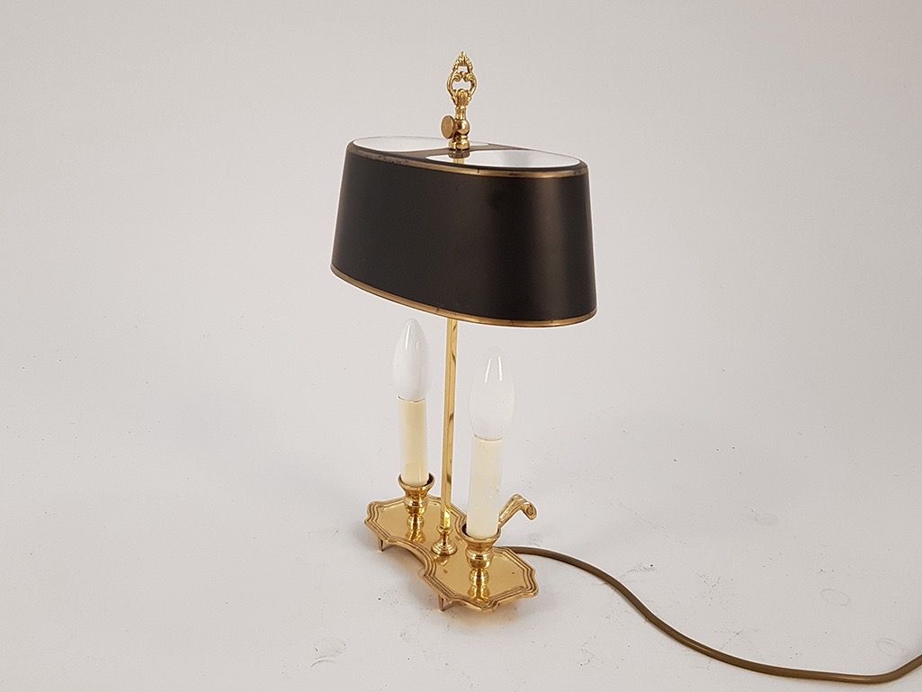 Foto Tila Black Desk Lamp with Two Lamps h42
