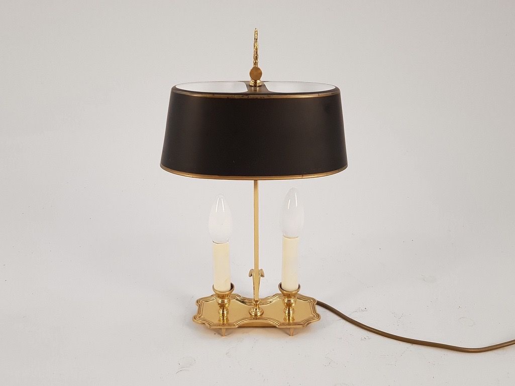 Foto Tila Black Desk Lamp with Two Lamps h42