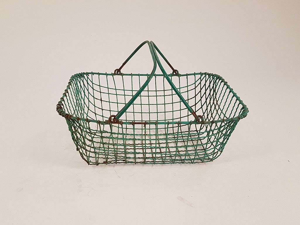 Foto Green Metal Basket h21x43x27