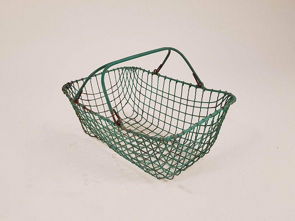 Foto Green Metal Basket h21x43x27