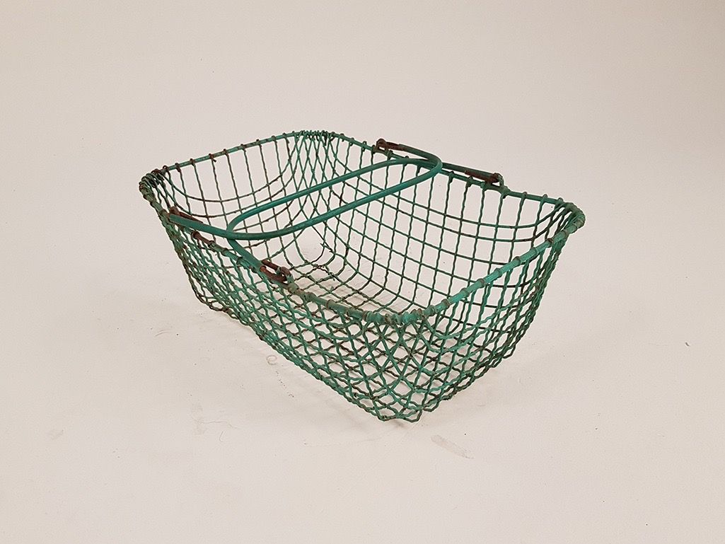 Foto Green Metal Basket h21x43x27