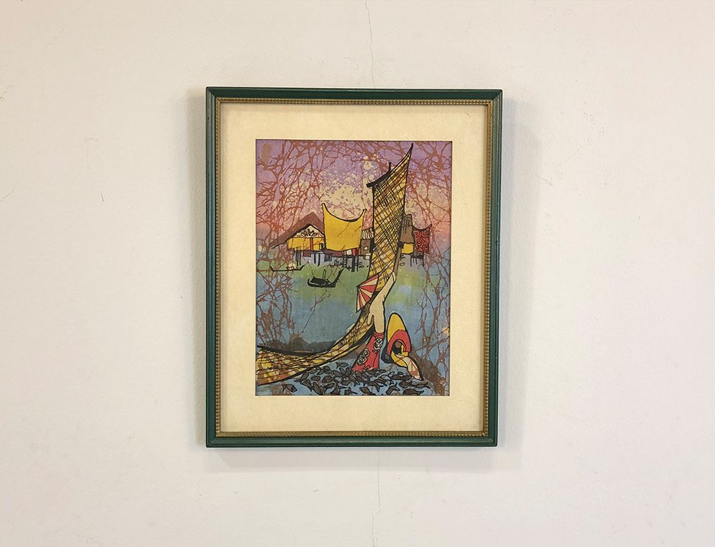 Foto Filipino Batik Fisherman 1960 h35x30 27C2