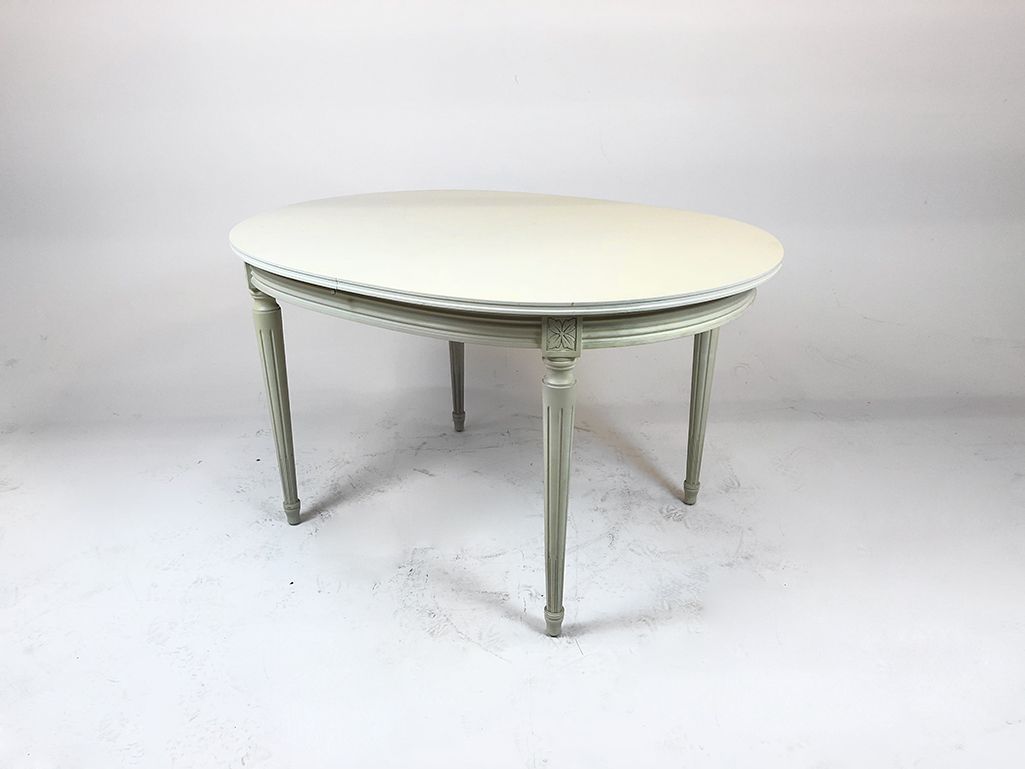 Foto Extendable Baroque Historism Wooden Kitchen Table Germany 1955 h75x129x100