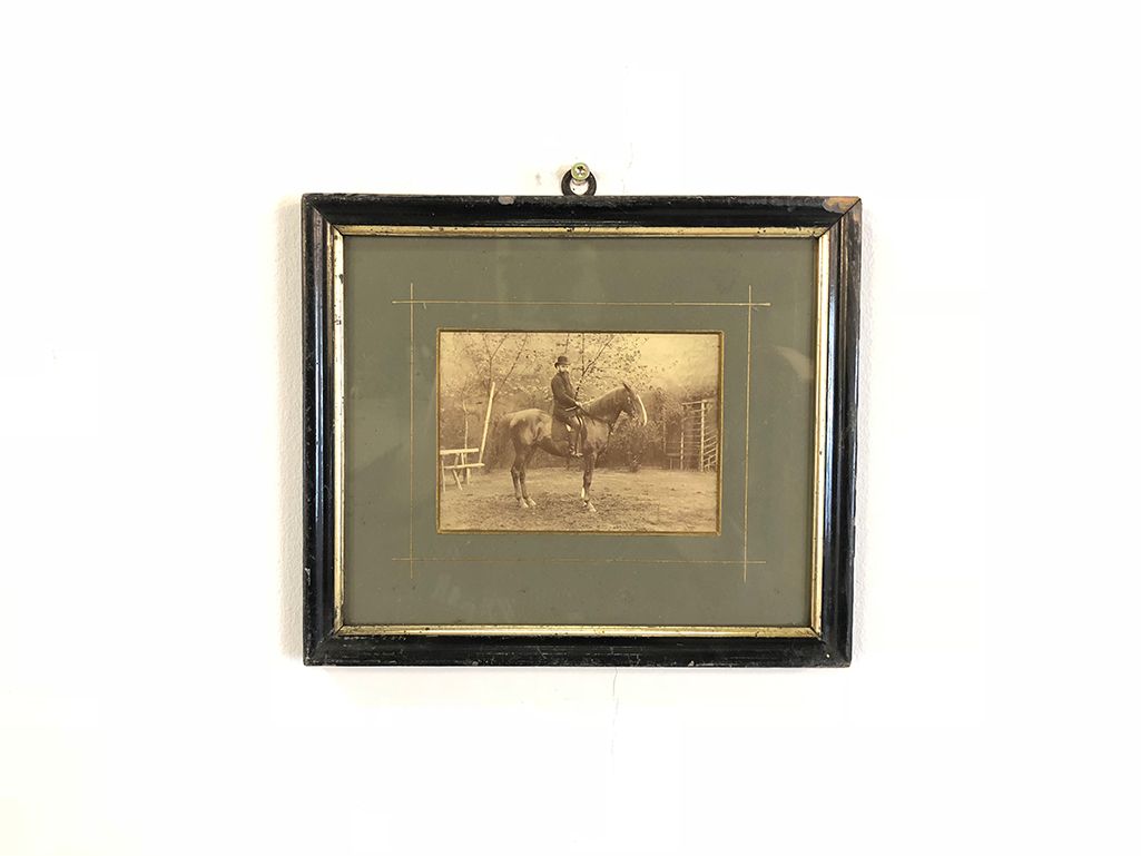 Foto Photo of a Man on a Horse Brandenburg 1895 h23x27 24B15