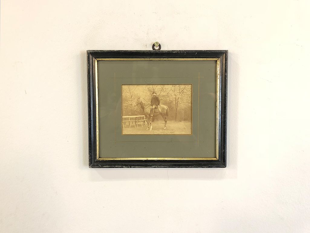 Foto Photo of a Man on a Horse Brandenburg 1896 h23x27 24B151