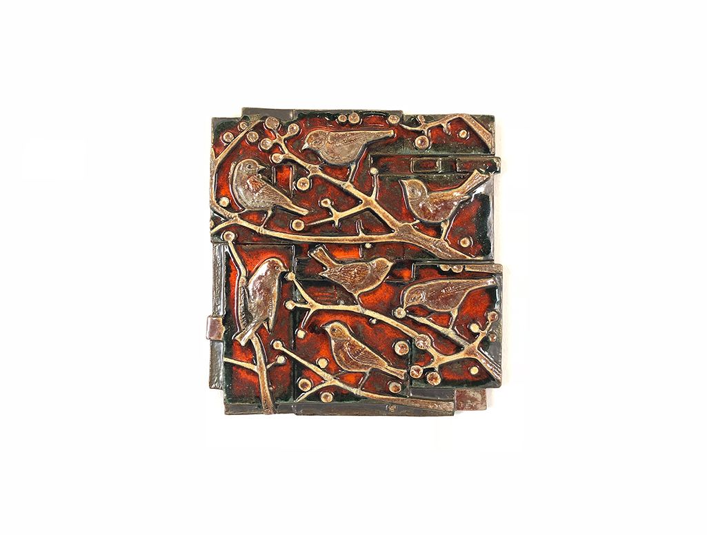 Foto Ceramic Picture Birds h45x43 8B2