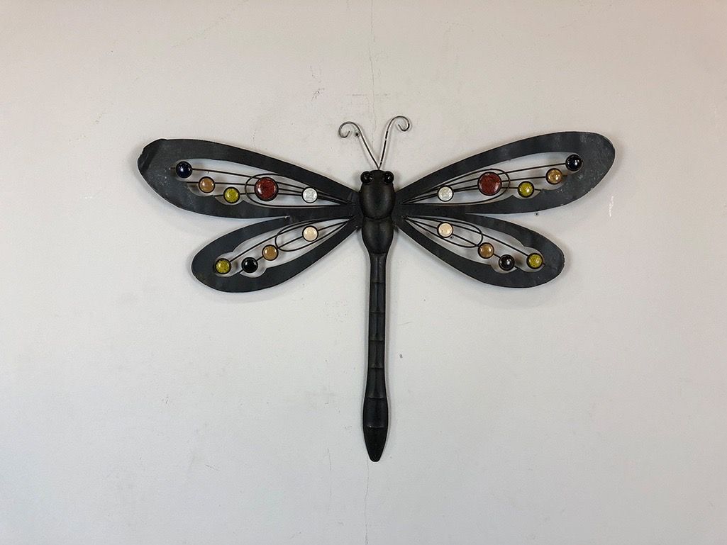 Foto Decoration Metal Dragonfly France 1966 h49x66