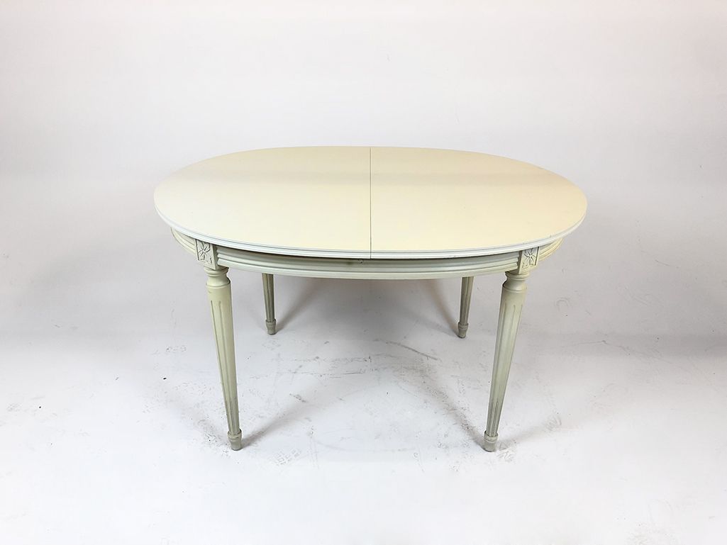 Foto Extendable Baroque Historism Wooden Kitchen Table Germany 1955 h75x129x100