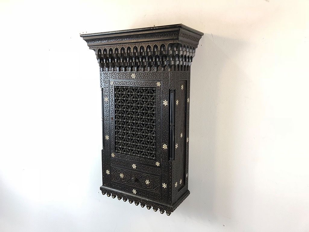 Foto Antique Wall Rack/Cabinet Spreewald 1880 h84x55x26