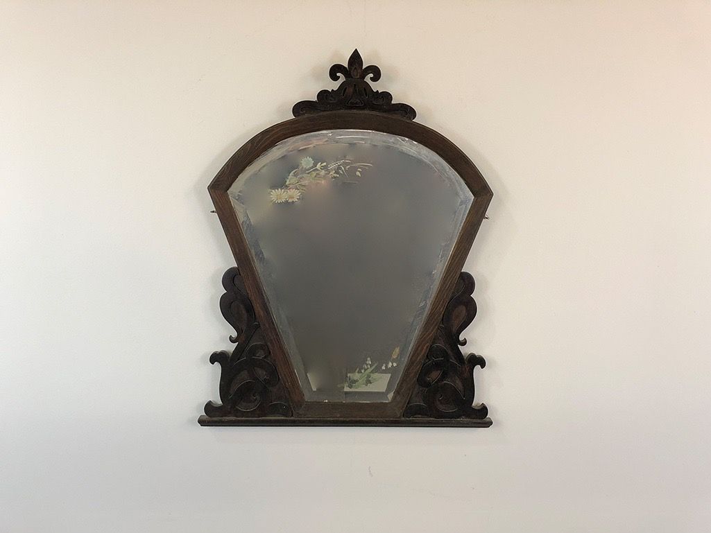 Foto Wooden Wall Mirror h90x72